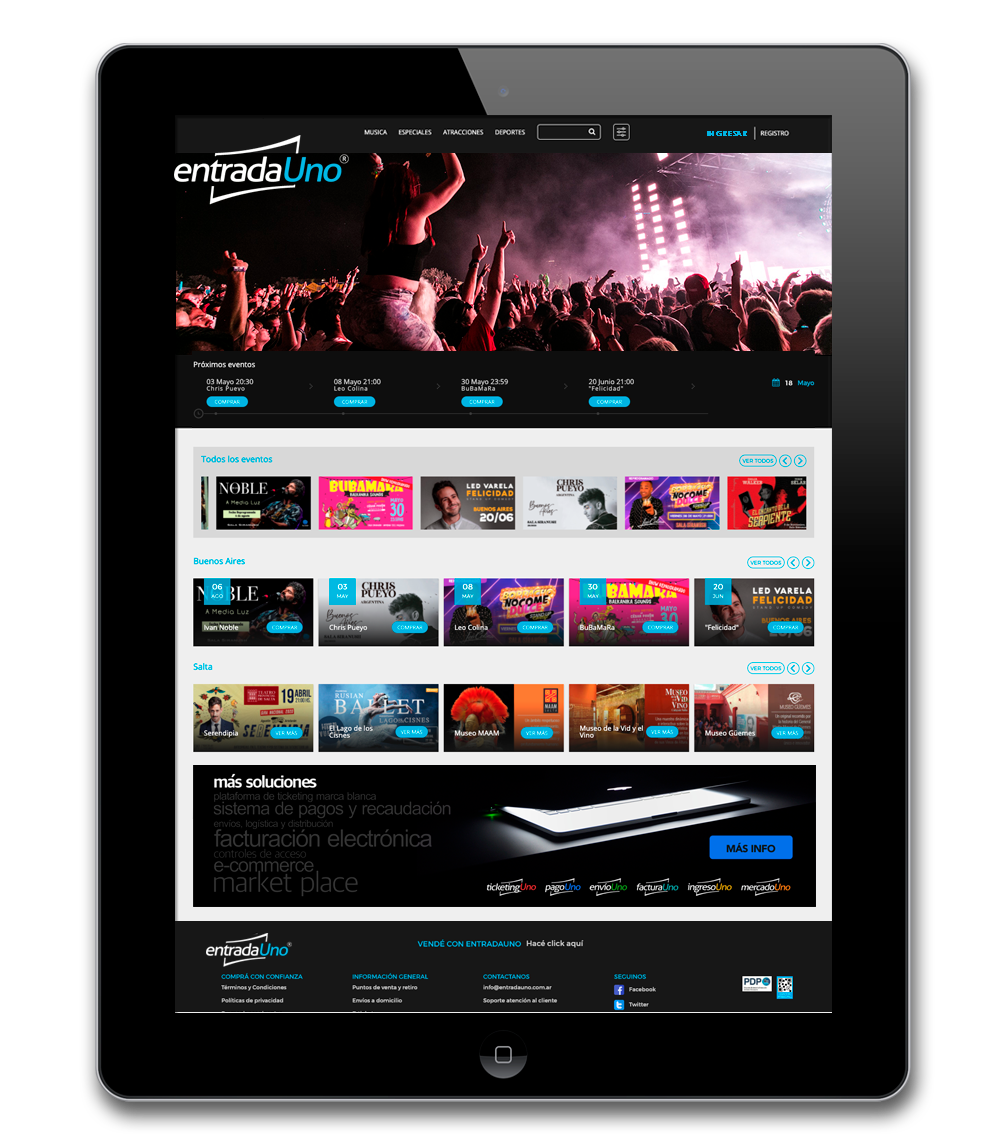full width feature